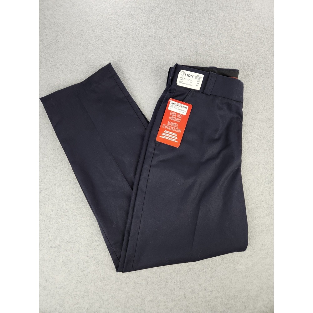 NEW Mens Lion 0130-30 Stationwear Work Pants Heavy Duty‎ Navy 32R Trousers 32x30